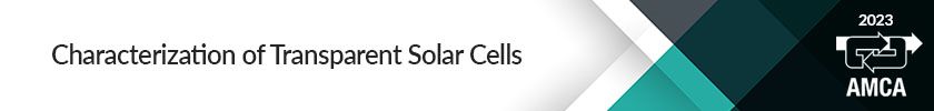 2023-Characterization of Transparent Solar Cells